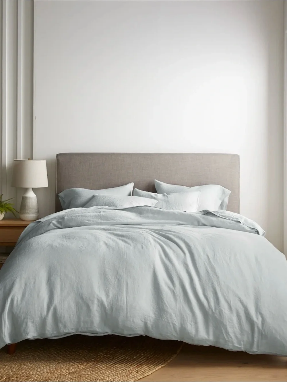 Mist European Linen Full/Queen Duvet - Retail $164